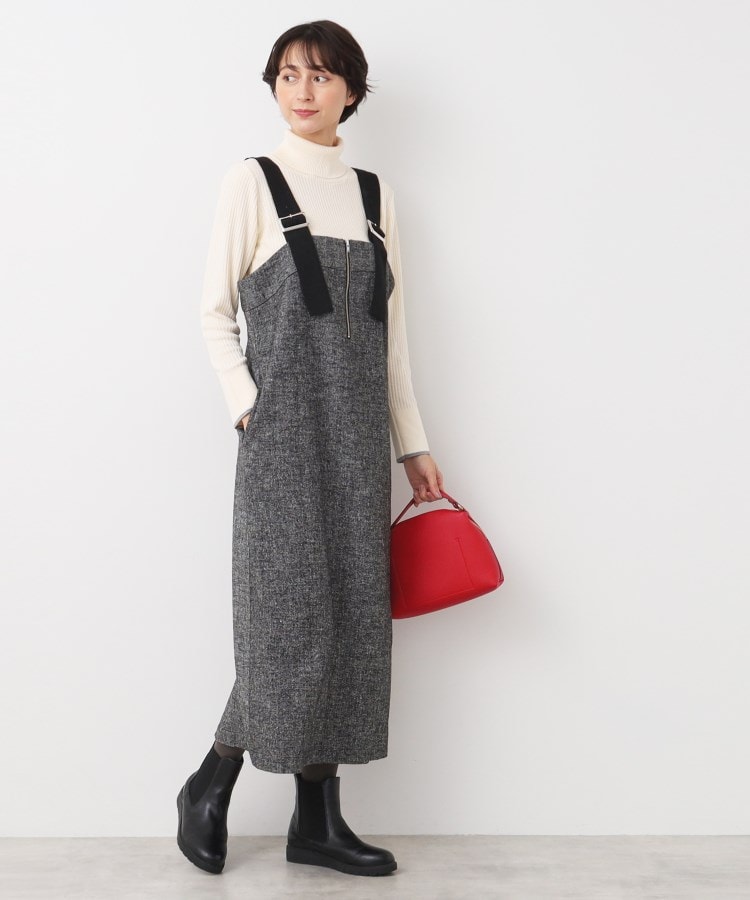 デッサン(レディース)(Dessin(Ladies))の【洗える】ツイードジャンパースカート5