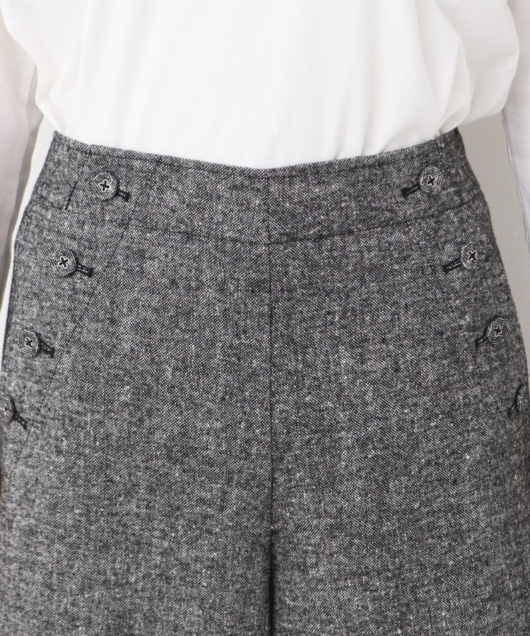 デッサン(レディース)(Dessin(Ladies))の【洗える・4サイズ展開】ツイードクロップドマリンパンツ（XS～L）16