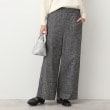 デッサン(レディース)(Dessin(Ladies))の【後ろゴム・洗える】ツイードワイドパンツ（XS～L） ブラック(519)