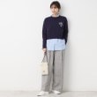 デッサン(レディース)(Dessin(Ladies))の【後ろゴム・洗える・4サイズ展開】ワンタック入りツイードワイドパンツ（XS～L）7