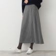 デッサン(レディース)(Dessin(Ladies))の【洗える・4サイズ展開】サイドボタン付きチェック柄フレアースカート（XS～L） チャコールグレー(014)