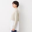 デッサン(レディース)(Dessin(Ladies))の【洗える】シャツ付きレイヤードケーブルニット14