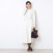 デッサン(レディース)(Dessin(Ladies))の【洗える】ショート丈箔プリントケーブルニット3