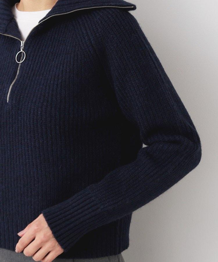 デッサン(レディース)(Dessin(Ladies))の【洗える】クロップド丈ハーフジップニット13