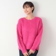 デッサン(レディース)(Dessin(Ladies))の【洗える】シャギークルーネックニット ピンク(074)