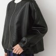 デッサン(レディース)(Dessin(Ladies))の【洗える】レザー調クルーネックジャケット13