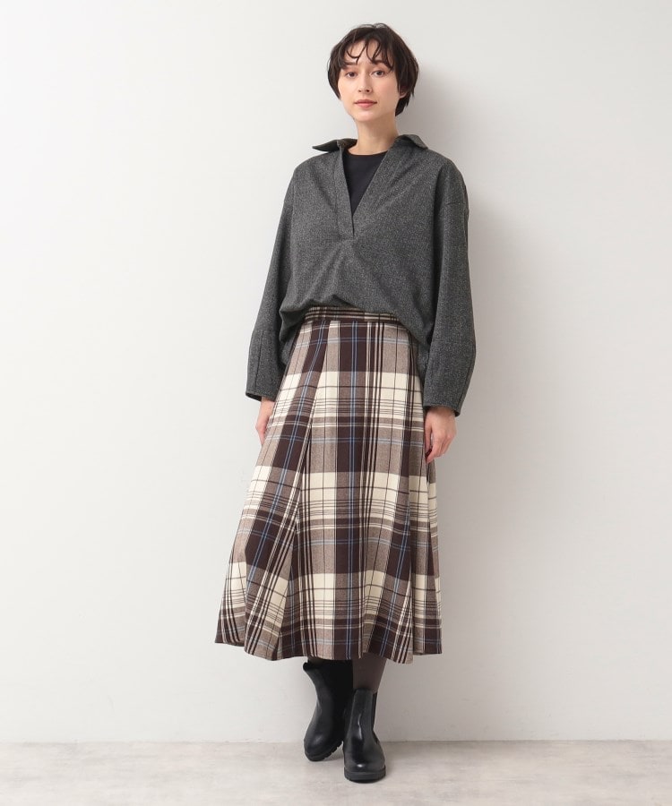 デッサン(レディース)(Dessin(Ladies))の【洗える】ドロスト付きスキッパーシャツ3