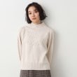 デッサン(レディース)(Dessin(Ladies))の【洗える・4サイズ展開】求心ケーブルニット（XS～L） アイボリー(004)