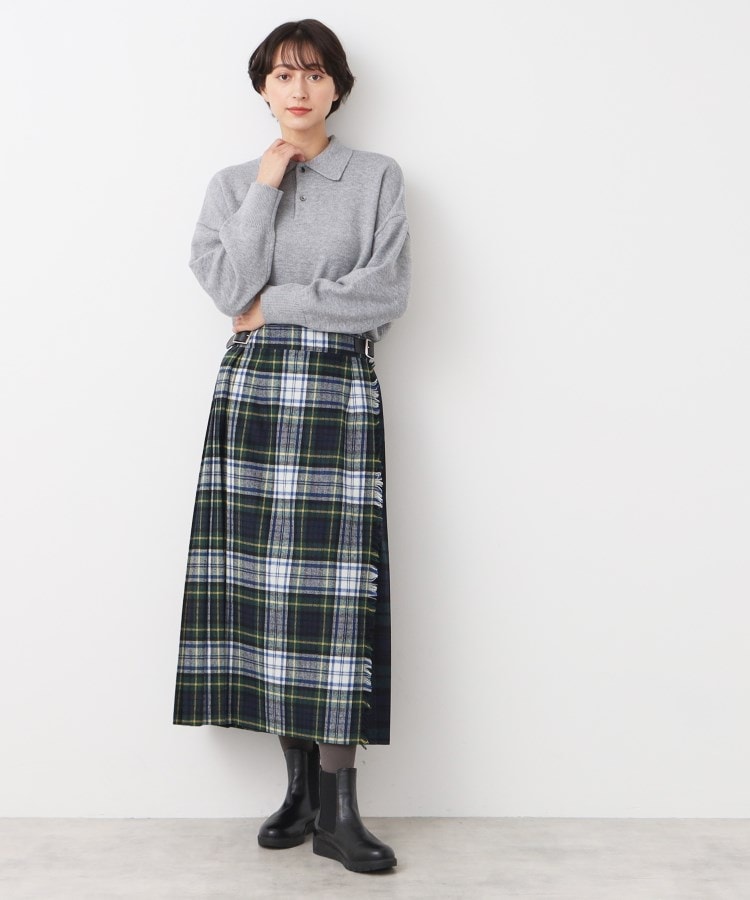 デッサン(レディース)(Dessin(Ladies))の【洗える】ボタン付きニットポロ7