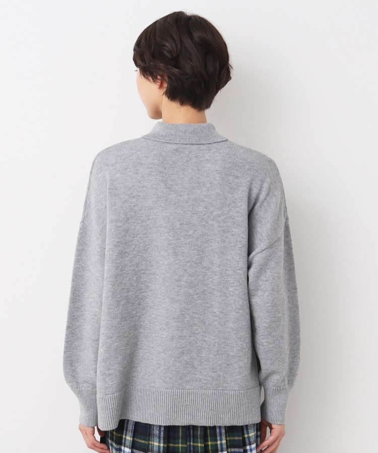 デッサン(レディース)(Dessin(Ladies))の【洗える】ボタン付きニットポロ15