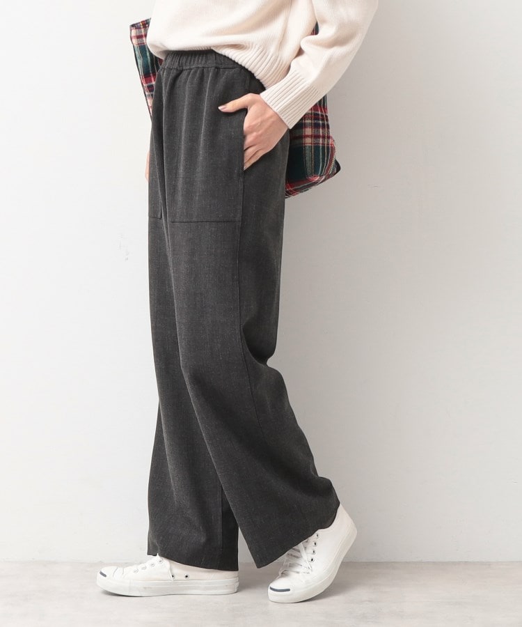 デッサン(レディース)(Dessin(Ladies))の【ウエストゴム・裏付き・洗える】アウトポケット付きパンツ（XS～L）10