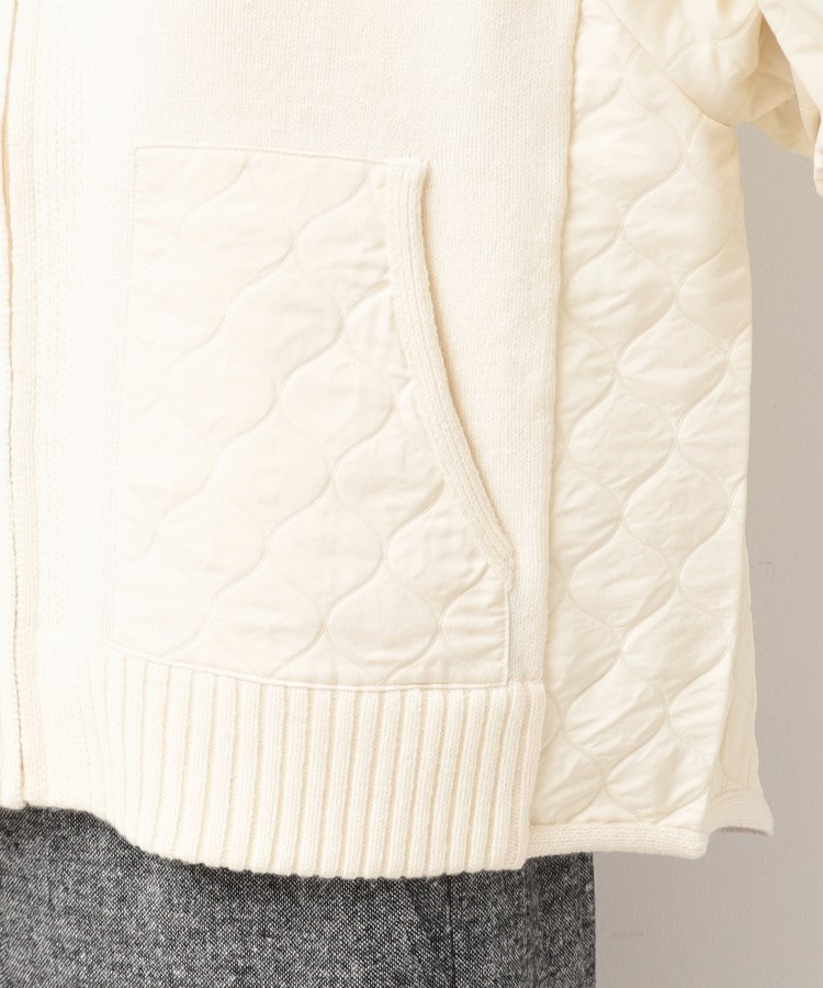 デッサン(レディース)(Dessin(Ladies))の【洗える】キルト付きジップアップカーディガン19