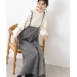 デッサン(レディース)(Dessin(Ladies))の【洗える】サロペット風ワイドパンツ グレー(012)
