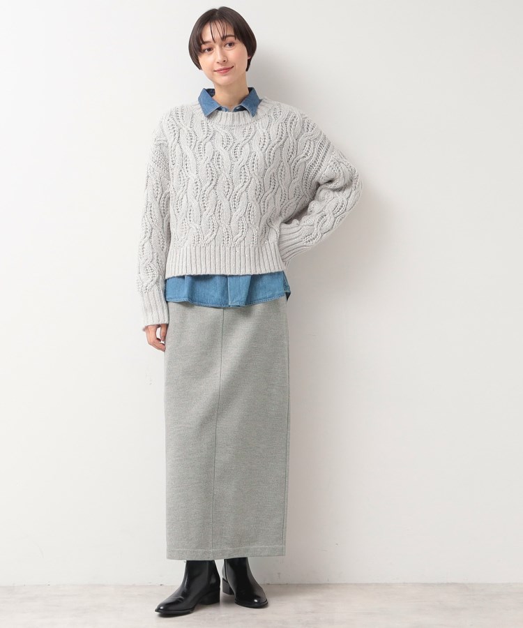 デッサン(レディース)(Dessin(Ladies))の【洗える】ハイウエストタイトスカート3