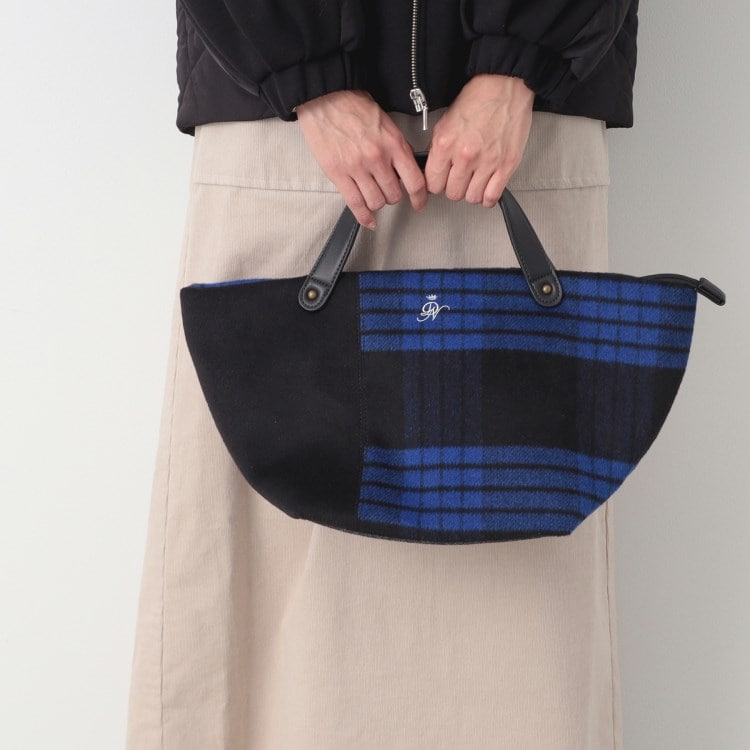 デッサン(レディース)(Dessin(Ladies))のチェックボートトート ハンドバッグ