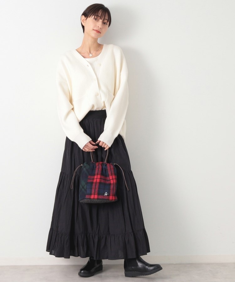 デッサン(レディース)(Dessin(Ladies))の2WAYチェックドロストリングトート8