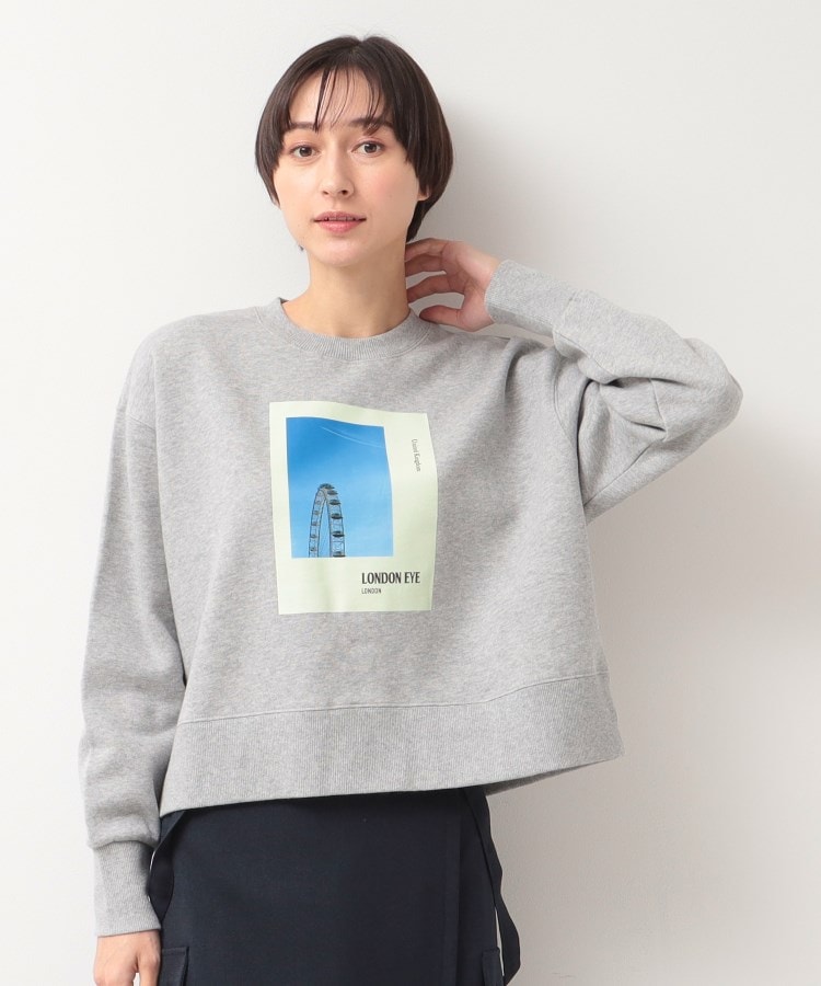 デッサン(レディース)(Dessin(Ladies))の【洗える】フォントプリントスウェット1