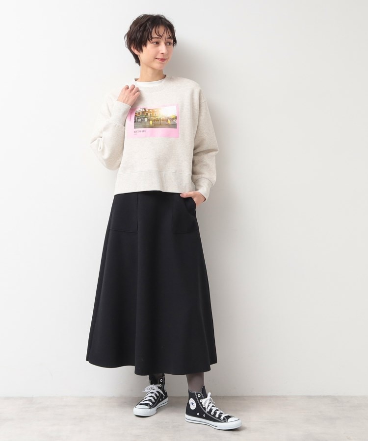 デッサン(レディース)(Dessin(Ladies))の【洗える】フォントプリントスウェット10