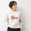 デッサン(レディース)(Dessin(Ladies))の【洗える】フォントプリントスウェット ライトベージュ(051)
