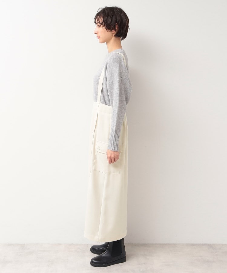 デッサン(レディース)(Dessin(Ladies))の【洗える・2WAY】サスペンダー付きフラップポケットスカート（XS～L）14