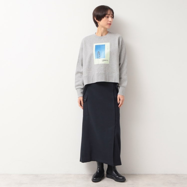 デッサン(レディース)(Dessin(Ladies))の【洗える・2WAY】サスペンダー付きフラップポケットスカート（XS～L） マキシ・ロングスカート