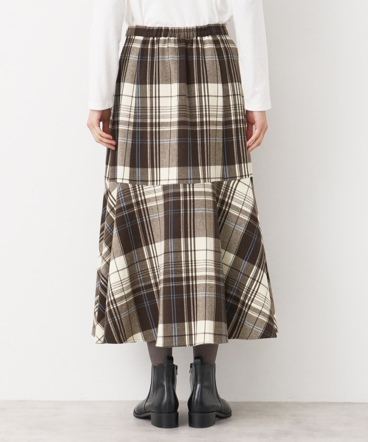 デッサン(レディース)(Dessin(Ladies))の【後ろゴム・洗える】起毛チェック柄切り替えフレアスカート（XS～L）17