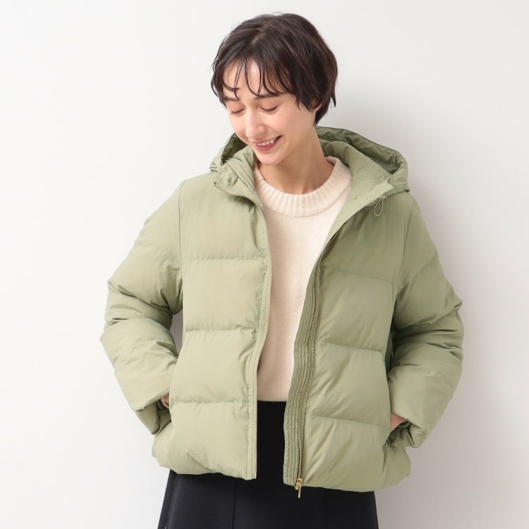 デッサン(レディース)(Dessin(Ladies))のフード付き中綿ショートコート 中綿コート