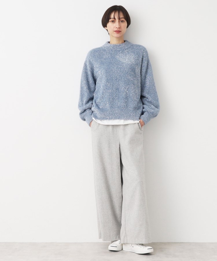 デッサン(レディース)(Dessin(Ladies))の【洗える】ハイネックラメフェザーニット（XS～L）10