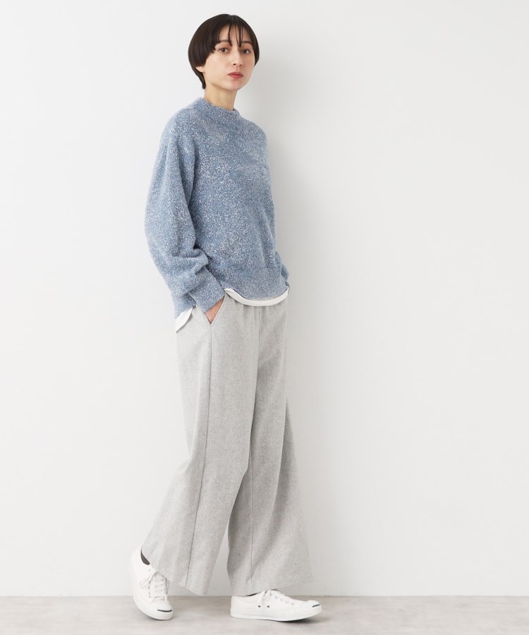 デッサン(レディース)(Dessin(Ladies))の【洗える】ハイネックラメフェザーニット（XS～L）11