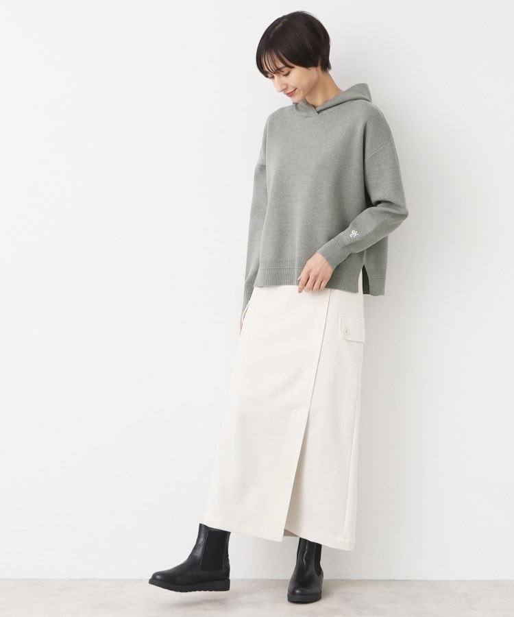 デッサン(レディース)(Dessin(Ladies))の【洗える・4サイズ展開】ちょうどいいパーカ（クロップド丈）7
