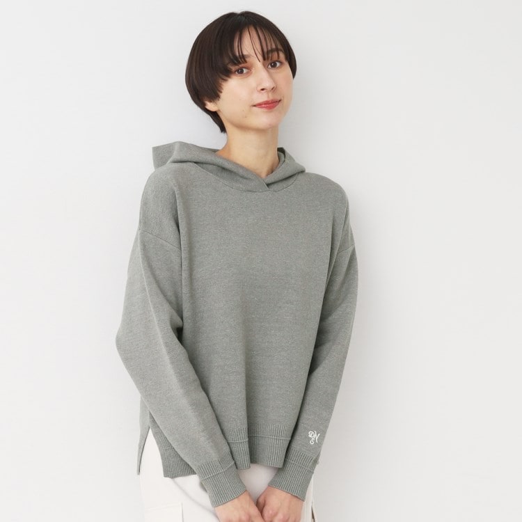 デッサン(レディース)(Dessin(Ladies))の【洗える・4サイズ展開】ちょうどいいパーカ（クロップド丈） パーカー