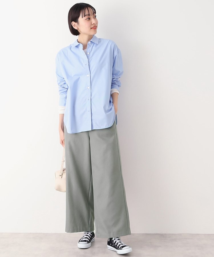 デッサン(レディース)(Dessin(Ladies))の【後ろゴム・洗える】ノータックワイドパンツ（XS～L）7