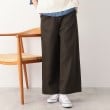 デッサン(レディース)(Dessin(Ladies))の【後ろゴム・洗える】ノータックワイドパンツ（XS～L） ブラウン(044)
