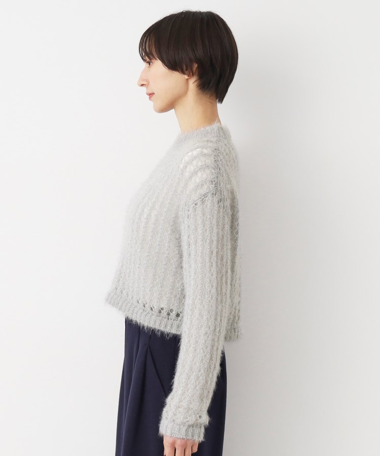 デッサン(レディース)(Dessin(Ladies))の【洗える】ショート丈メッシュラメニット（S～L）10