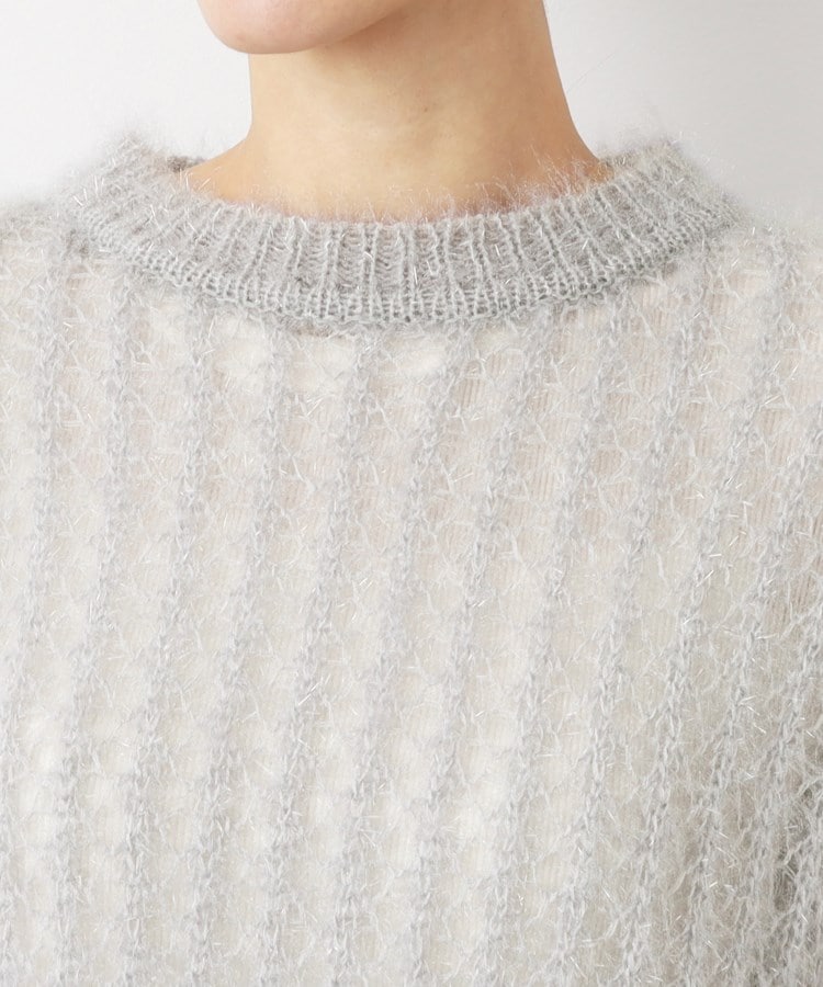 デッサン(レディース)(Dessin(Ladies))の【洗える】ショート丈メッシュラメニット（S～L）12
