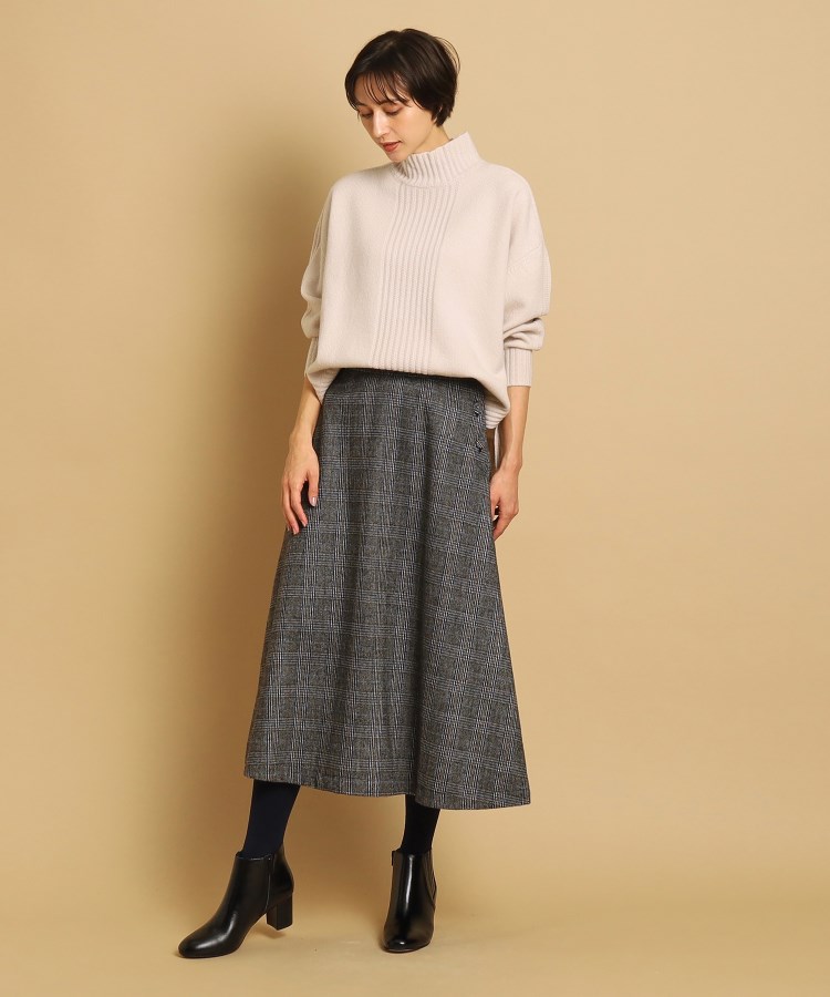 デッサン(レディース)(Dessin(Ladies))の【洗える】起毛グレンチェックスカート（XS～L）4