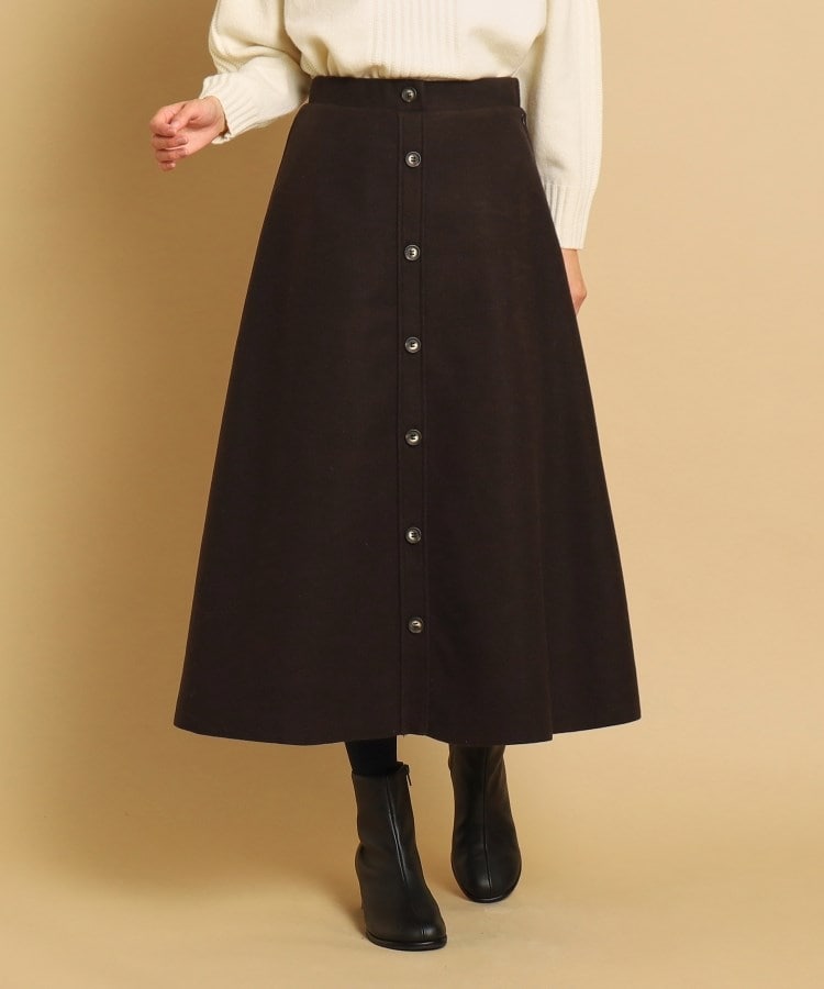 デッサン(レディース)(Dessin(Ladies))のフロントボタンフレアースカート（XS～L）3