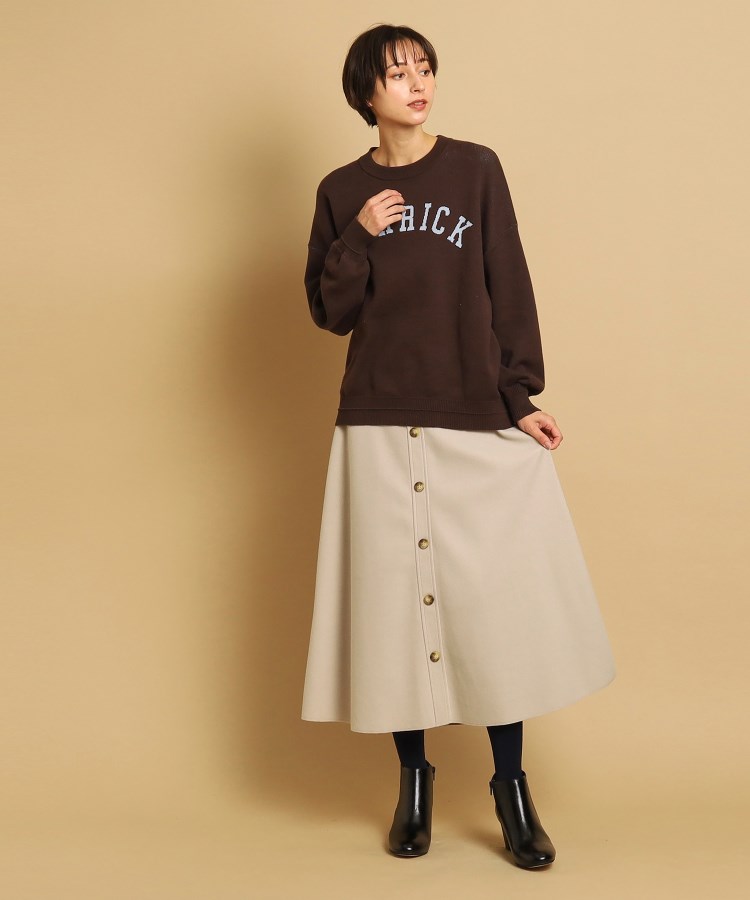 デッサン(レディース)(Dessin(Ladies))のフロントボタンフレアースカート（XS～L）5