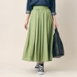 デッサン(レディース)(Dessin(Ladies))の【洗える】ワッシャースカート（XS～L） グリーン(025)