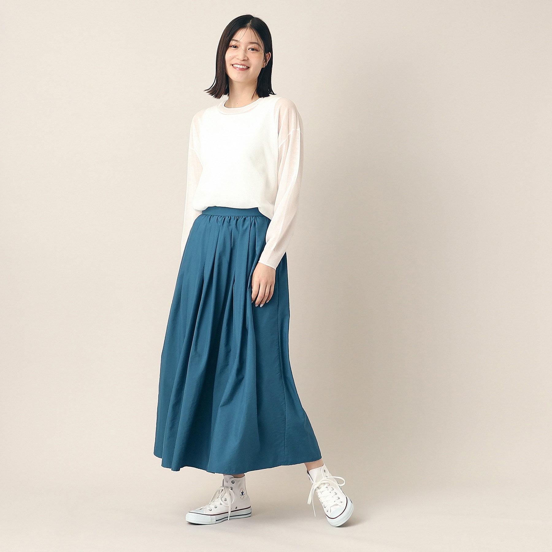 デッサン(レディース)(Dessin(Ladies))の【洗える】ワッシャースカート（XS～L）15