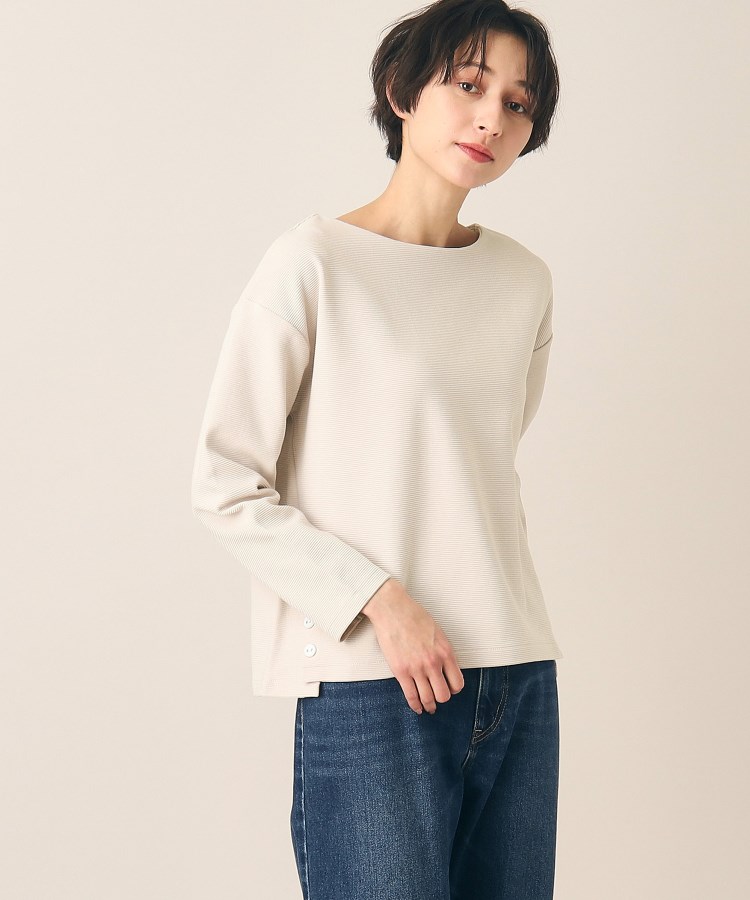 デッサン(レディース)(Dessin(Ladies))の【洗える】サイドボタン付きカットソー（XS～L）5