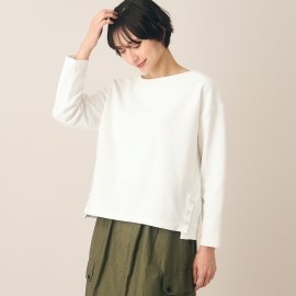 デッサン(レディース)(Dessin(Ladies))の【洗える】サイドボタン付きカットソー（XS～L）