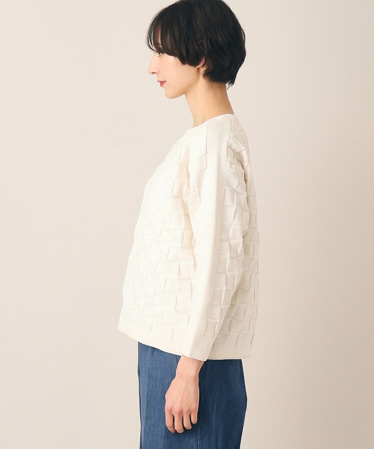 デッサン(レディース)(Dessin(Ladies))の【洗える】スクエアチェック柄ニット14