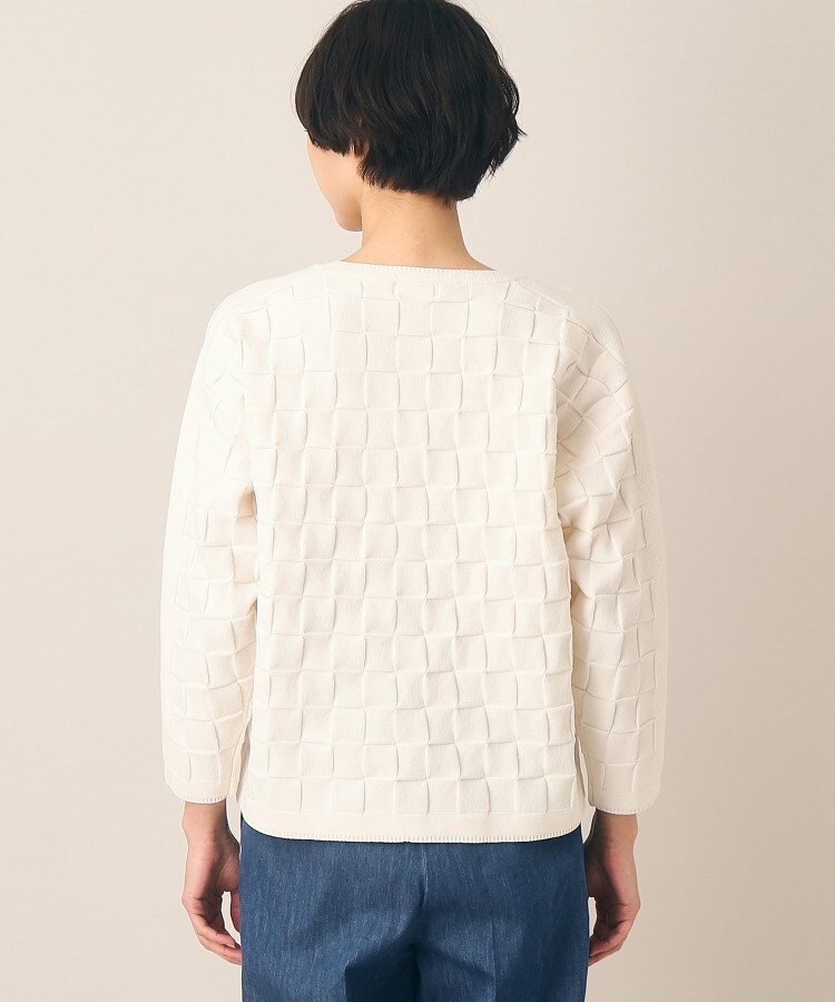 デッサン(レディース)(Dessin(Ladies))の【洗える】スクエアチェック柄ニット15