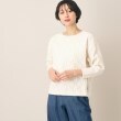 デッサン(レディース)(Dessin(Ladies))の【洗える】スクエアチェック柄ニット オフホワイト(003)