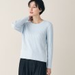 デッサン(レディース)(Dessin(Ladies))の【定番・洗える】ケーブルマリンボタンニット（XS～L） ブルー(091)