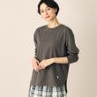 デッサン(レディース)(Dessin(Ladies))の【レイヤードに便利・洗える】ロングスリーブTシャツ（XS～L） チャコールグレー(014)