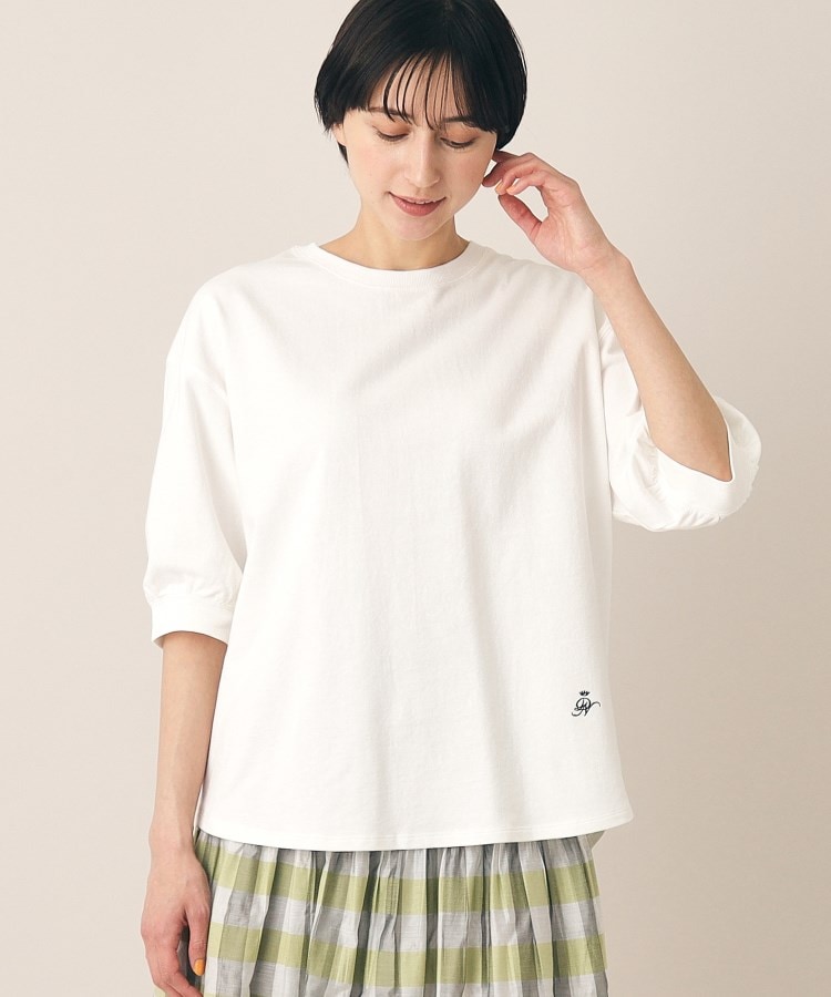 360度可愛い】コットン5分袖カットソー(XS~L)(カットソー 360度可愛い】コットン5分袖カットソー(XS~L)(カットソー