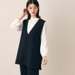 デッサン(レディース)(Dessin(Ladies))の【洗える】深Vネックジレ ネイビー(094)