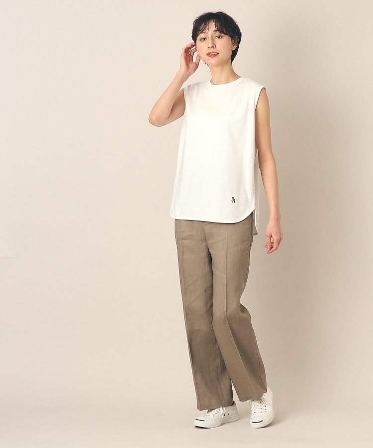 デッサン(レディース)(Dessin(Ladies))のリネンセンタープレスパンツ7